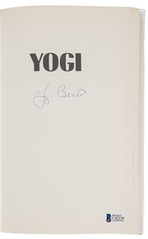 Yogi Berra Signed "Yogi It Aint Over..." Hardcover Book (Beckett)